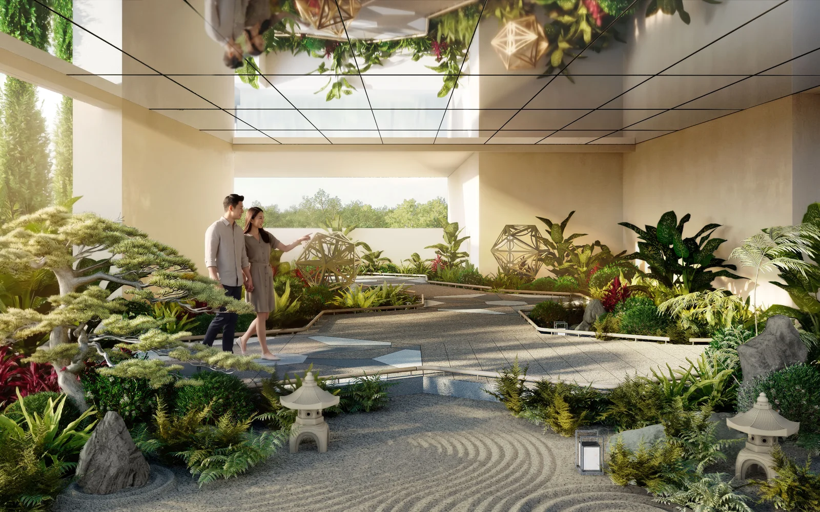 Zen Elevated Garden on Level 9, artist impression